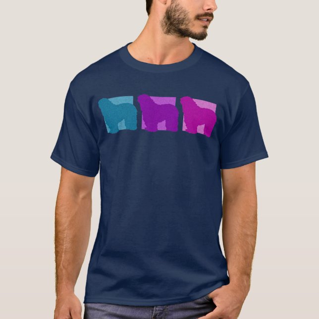 T-shirt Silhouettes colorées de Bergamasco (Devant)