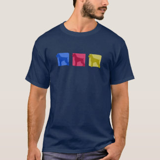 T-shirt Silhouettes colorées de Schnauzer géant