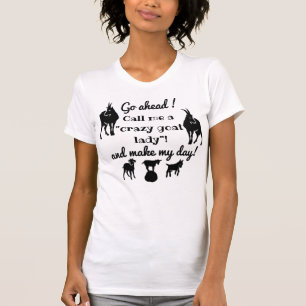 T-shirt Silhouettes de chèvre "Dame de la chèvre folle" 