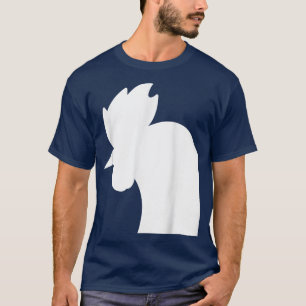 T-shirt silhouettes de coq, poule, poules, volaille, agric
