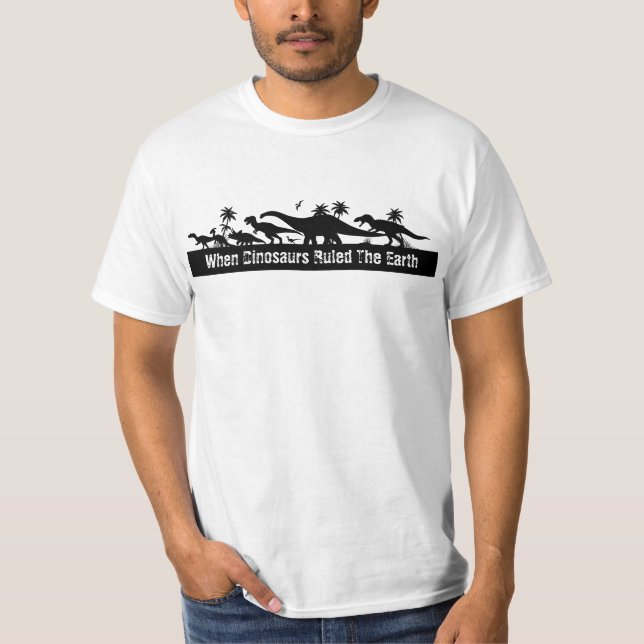 T-shirt Silhouettes de dinosaures (Devant)