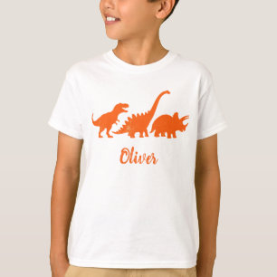 T-shirt Silhouettes de dinosaures vintage