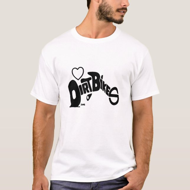 T-SHIRT SILHOUETTES DE DIRTBIKES (Devant)