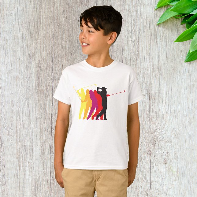 T-shirt Silhouettes de Golfer (Créateur téléchargé)