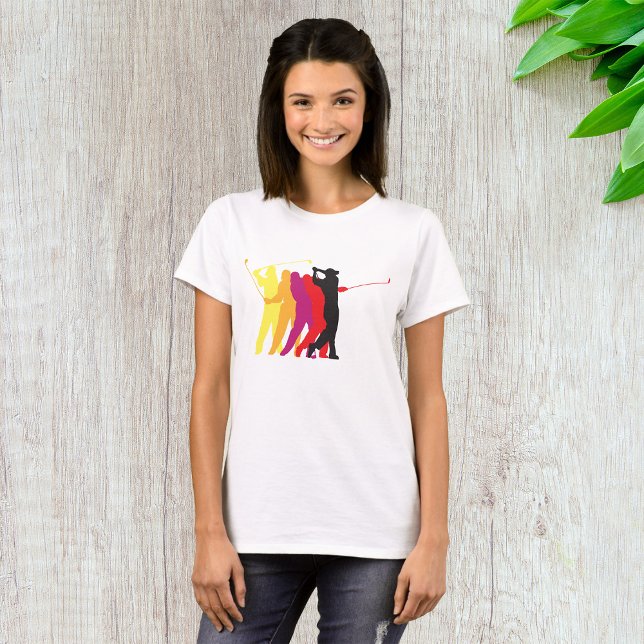 T-shirt Silhouettes de Golfer (Créateur téléchargé)