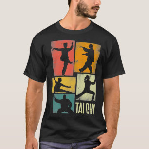 T-shirt Silhouettes Tai Chi Martial Art Shadowboxer