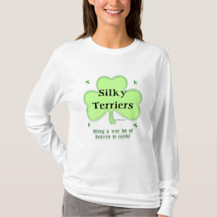 T-shirt Silky Terrier Heaven, Saint Patrick's day Terrier