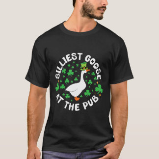 T-shirt Silliest Goose At The Pub Funny Shamrock St Patric