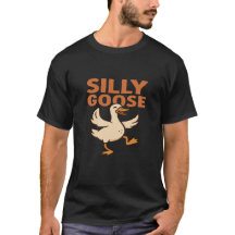 T-Shirt Silly Goose | Chemise drôle de mème de l'o