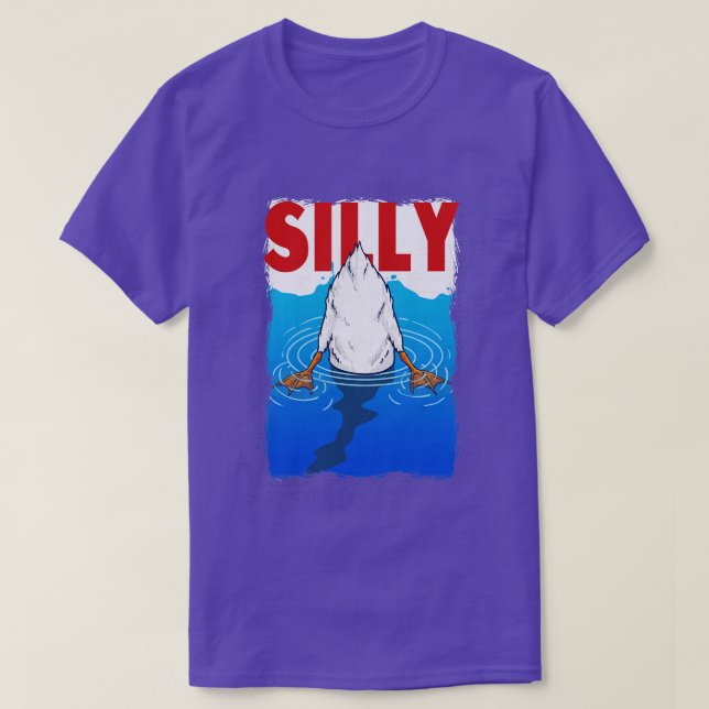 T-shirt Silly Goose Pun Mème Hommes Femmes Enfants Drôle G (Design devant)
