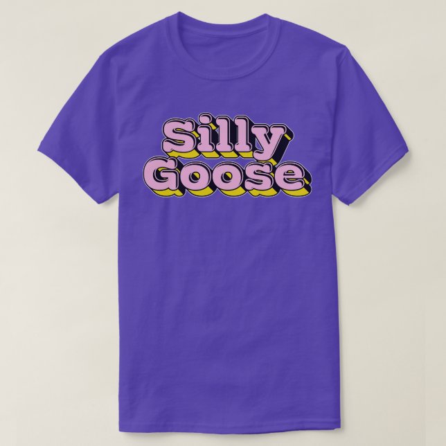 T-shirt Silly Goose Retro Mème Lover Design (Design devant)