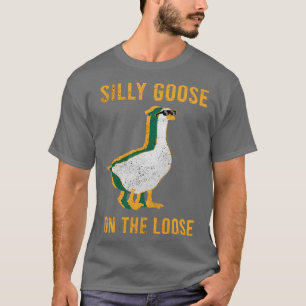 T-shirt Silly Goose sur la desserte Retro Long Sleeve TShi