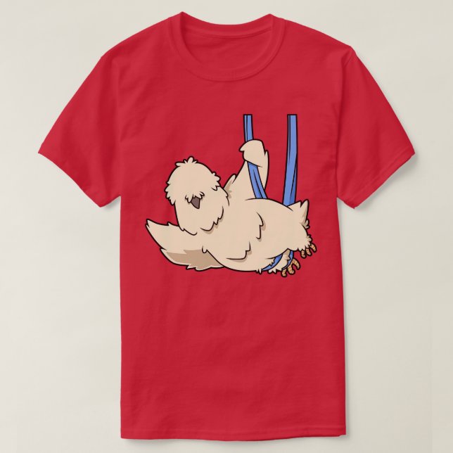 T-shirt Silques aériens Silkie Poulet (Design devant)
