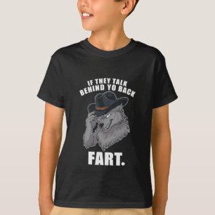 T-shirt S'Ils Parlent Derrière Le Dos Fart Mème Drôle