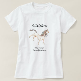T-shirt Silubhra Le Tee-Shirt Unicorne À Cornes Argent