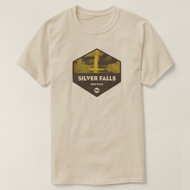 T-shirt Silver Falls State Park Oregon (Design devant)