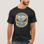 T-shirt Silver Falls State Park Oregon Badge Vintage<br><div class="desc">Illustration Silver Falls State Park. Le parc est le plus grand parc d'état de l'Oregon.</div>