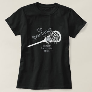 T-shirt Silver Grey Go Team Lacrosse Mom