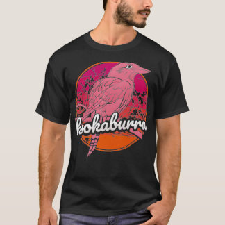 T-shirt Silver Kookaburra Vintage Retro Sunset Australie