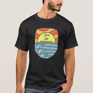 T-shirt Silver Lake Washington Wa Sunset Vacances Souvenir