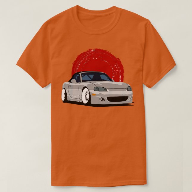 T-shirt Silver Mazda Miata NB (Design devant)