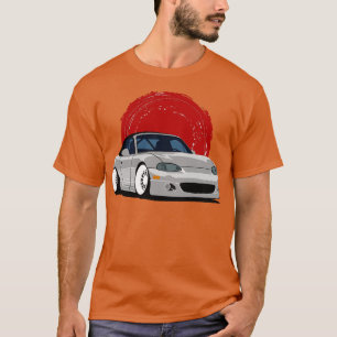 T-shirt Silver Mazda Miata NB