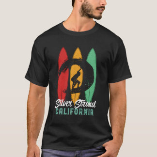 T-shirt Silver Strand California Vintage Surf Summer Be
