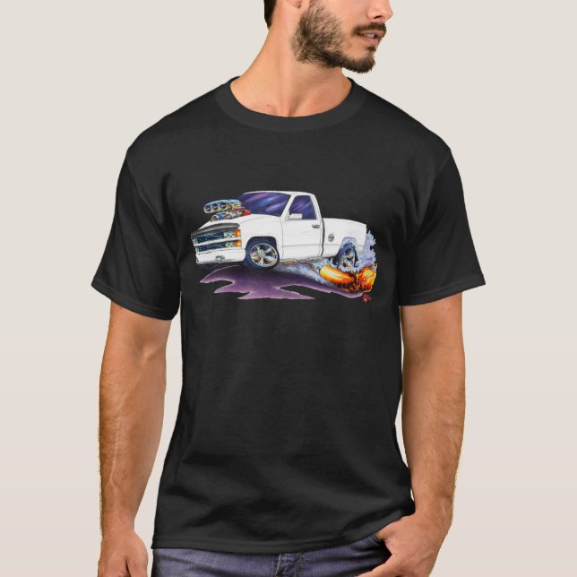 T-shirt Silverado 1988-98 WhiteTruck (Devant)