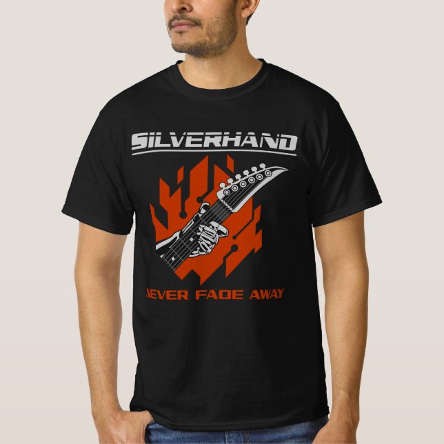 T-shirt Silverhand ne s'est jamais évanoui (Devant)
