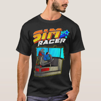 T-shirt Sim Racer - Automobile Racing et simulateur de con