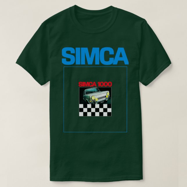T-SHIRT SIMCA 1000 BROCHURE (Design devant)
