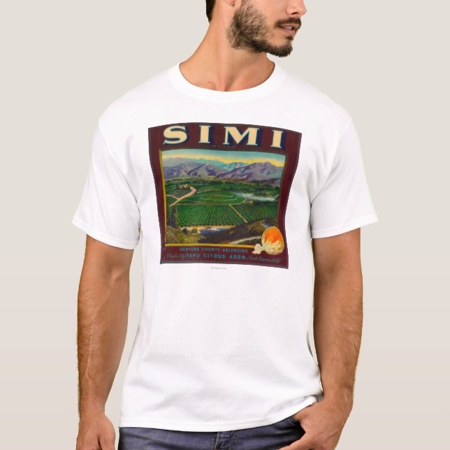 T-shirt Simi LabelSanta orange Susana, CA (Devant)