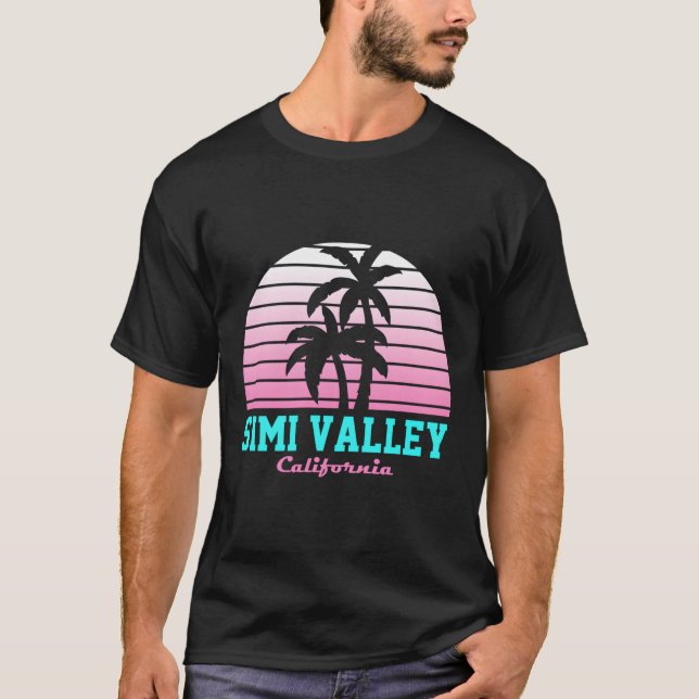 T-shirt Simi Valley Ca Souvenir California Retro (Devant)