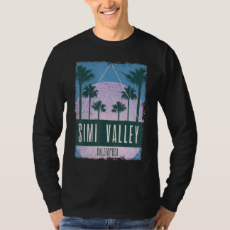 T-shirt Simi Valley Californie CA Vintage Vaporwave Rétro