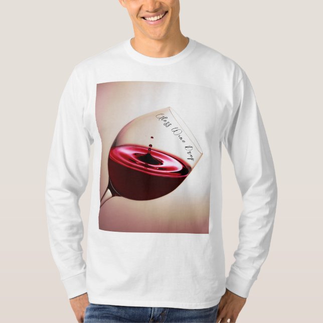 T-shirt SimmiFashion Verre Vin Drops sweatshirt (Devant)