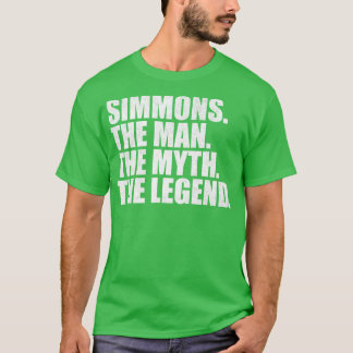 T-shirt SimmonsSimmons Nom de famille Simmons prénom Simmo