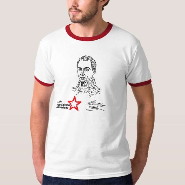 T-shirt Simon Bolivar Hugo Chavez (Devant)