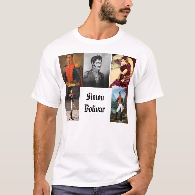 T-shirt Simon Bolivar, Simon Bolivar, Simon Bolivar, SI… (Devant)