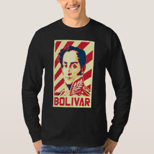 T-shirt Simon Bolivar Venezuela Propagande Rétro