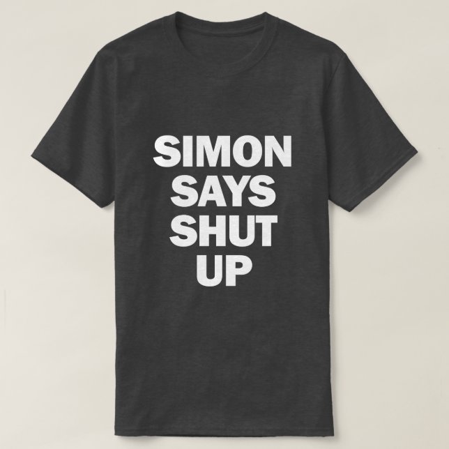 T-SHIRT SIMON DIT FERMER (Design devant)