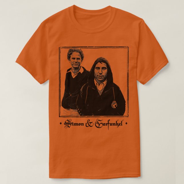 T-shirt Simon Garfunkel Vintage FadedStyle esthétique (Design devant)
