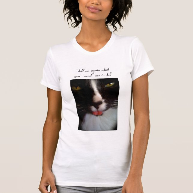 T-shirt Simon le mauvais chat d'attitude (Devant)