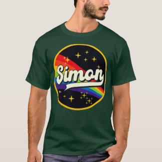 T-shirt Simon Rainbow Dans L'Espace Style Vintage