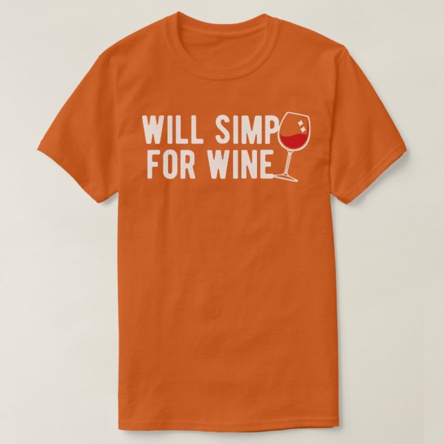 T-shirt Simp Pour Le Vin (Design devant)