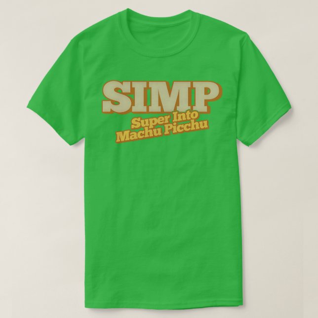 T-shirt SIMP Super en Machu Picchu 1 (Design devant)