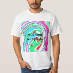 T-shirt Simple acrylique pour marbre ajouter votre nom de 