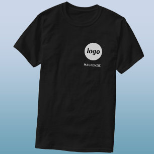 T-shirt simple avec nom ou texte pour entreprise