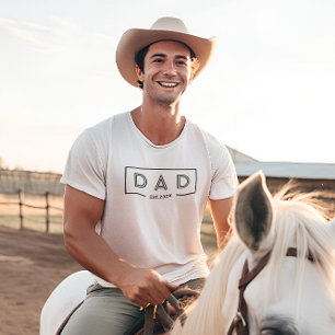 T-shirt Simple Black Frame-Papa Est Moderne. 2024