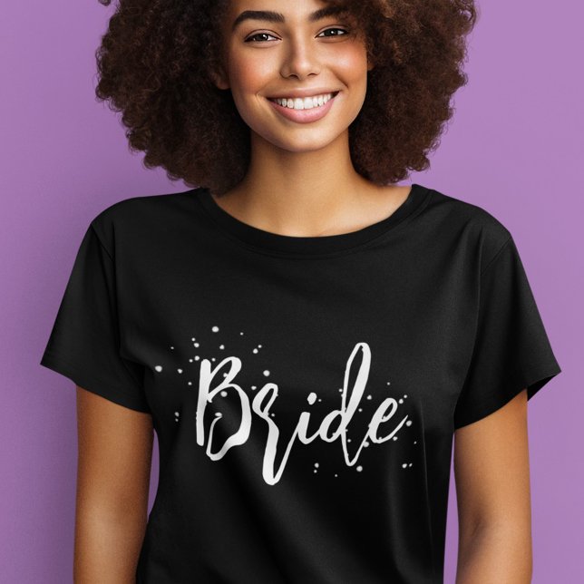 T-shirt Simple Bride to Be Calligraphie  (Bride simple calligraphy script womens t shirt.)
