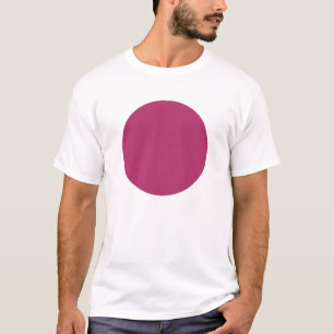 T-shirt Simple Circle - Crimson